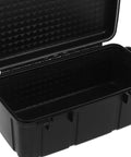 Open Portable Waterproof Tool Box Organizer With Durable PP Hard Case showing explosion proof design and secure locking feature