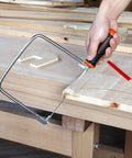 Coping Saw Kit With Frame And Two Extra Six And A Half Inch Blades, 15TPI High Speed Steel Blades for precise woodworking cuts.