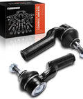 Front Outer Tie Rod End Replacement For Ford Escape 2013-2019, Focus 2012-2018, Transit Connect 2014-2018, C-Max 2013-2018, And Lincoln MKC 2015-2019 - Fixes Uneven Tire Wear And Improves Steering Control, black metal part
