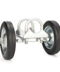 6 Inch Rolling Gate Wheel Carrier For Chain Link Fence Heavy Duty Gate Caster Kit With Rubber Wheels Rut Runner For Rolling