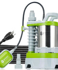 Heavy Duty Submersible Sump Pump 1.5HP 5500GPH For Dirty Water Effluent Wastewater Pump With Auto Manual Float