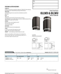 Cool Outdoor Cylinder LED Downlight In Dark Bronze Finish, 4000K Daylight, 9W, MVOLT Compatible Exterior Fixture Specifications