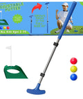 Junior Golf Putter With Extendable Shaft For Right Or Left Hand Kids, Easy Grow With You Size Adjust, Mini Golf Set with balls and flag