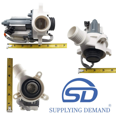 Front Load Washer Drain Pump Assembly Replacement For WH23X24178 WH23X28418 WH23X27574 B40-3A01 120V 60Hz 1.25A product image