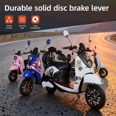 Left Disc Brake Lever For 50cc To 125cc Mini Dirt Pit Bikes And Chinese Motorcycles Fits Taotao Roketa Peace SunL JCL SSR5 Apollo