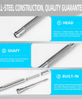 Steel watch hand adjustment tool parts from 7 Piece Crown Winding Set For Mechanical Watches, Pro Grade Tool, close-up details