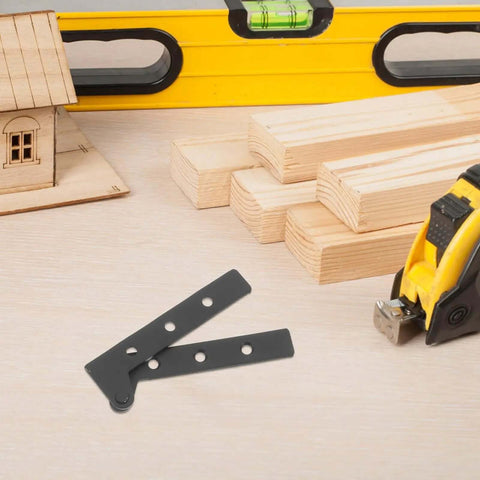 Heavy Duty Detachable Pivot Door Hinges Concealed Cabinet Hardware Stainless Steel Locking Hinge, black, next to woodworking tools