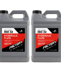 Five Gallon Twin Pack ISO 32 Hydraulic Fluid Anti Wear For Heavy Equipment And Racing Gear With High Oxidation Resistance Rust And Foam Control Superior Water Separation Keeps Your Hydraulics Running Smooth, two 2.5-gallon jugs