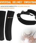 All Day Sweat Shield for Welders and Hard Hats Universal Helmet Sweatband Set, soft black padding, fits most helmets.