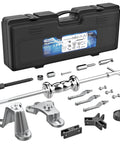 Nine Way Slide Hammer Puller Set For Dents And Dings, Front Wheel Hub Bearing And Rear Axle Removal with black carry box