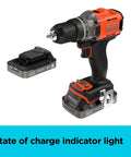 20V Max Cordless Drill Driver With Battery And Charger Included Powerful Torque For Screwdriving And Drilling Variable Speed Trigger