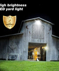 18000LM LED Barn Light 120W 5000K Dusk To Dawn Outdoor Security Flood Light illuminating a barn at night.