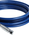 Airless Sprayer Hose 25 Feet One Quarter Inch Dark Blue Heavy Duty Extend Reach For High Jobs Like Peaks And Second Stories