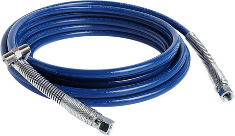Airless Sprayer Hose 25 Feet One Quarter Inch Dark Blue Heavy Duty Extend Reach For High Jobs Like Peaks And Second Stories