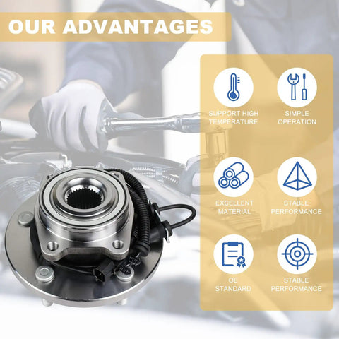 Beefed Up Pair Front Wheel Bearing And Hub Assembly 513273 Direct Replacement For 2008 To 2016 Town And Country 2008 To 2020