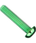 Premium M8 X 35Mm Titanium Hex Socket Button Head Bolts Green Anodized Grade Five Alloy Fasteners Heavy Duty Auto Hardware close-up view