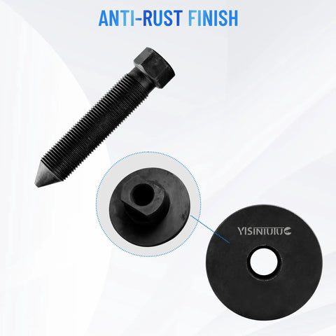 Top Shelf Crankshaft Puller Tool Plus Camshaft Alignment Fixture designed for Chevy Buick Opel Vauxhall anti-rust finish threaded bolt.