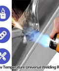 Using Low Temperature Aluminum Welding Rod Fix It Rod With Powder Core Flux Easy Melt for metal repair