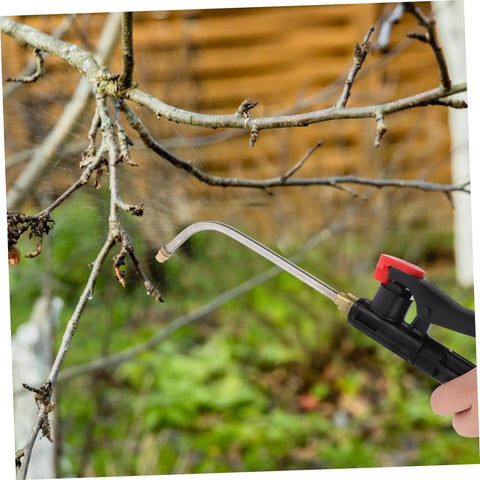Extended Wand Sprayer Handle Replacement For Garden And Home Use Compatible With Backpack Sprayers spraying fine mist on branches