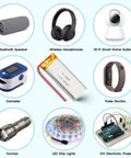 Applications for 3.7V 1200mAh LiPo Battery Pack With PCM Protection 603450 Lithium Polymer Micro JST 1.25mm 2 Pin Connector