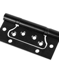 14 Pack Non Mortise Door Hinges Stainless Steel 4 By 3 Inches Black Finish Silent Movement Brushed Surface Includes Complete Mounting Screws