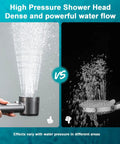 Comparison of High Pressure Handheld Shower Head With Pause Switch 4 Spray Modes Rain Massage Mist Power Wash Filtration Showerhead