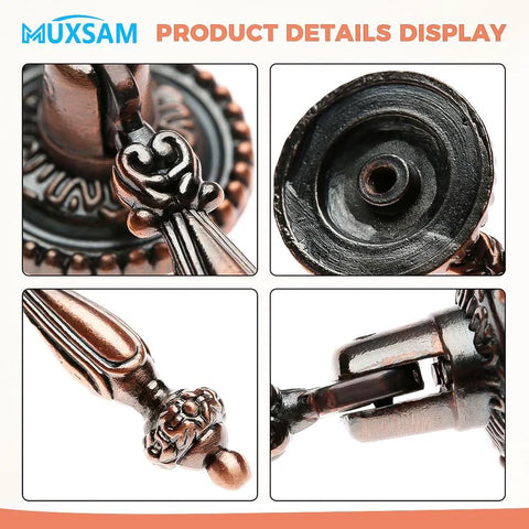 Close-up details of antique zinc alloy drop pull knobs, showcasing European style hanging drawer pulls for cabinets and doors.