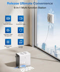 Winbot W2 Pro Omni Window Cleaning Robot with All In One Multi Functional Station and Charging While Working