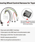 Steering Wheel Control Wire Harness With RCA 20-Pin Connector For Toyota Camry 2003-2011, Highlander 2004-2012 diagram