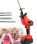 Compact Cordless Reciprocating Saw Kit With Dual Lithium Ion Batteries And Easy Blade Swap for heavy duty bone cutting.