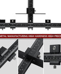 All Aluminum Cabinet Hardware Jig Tool Adjustable Drill Guide Template for Installing Doors Drawers Knobs Handles and Pulls