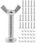 Works Like A Charm M6 Bolt And Butterfly Nut Set For Dog Crate Repairs with 22 steel bolts and butterfly nuts.