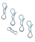 Bow Tie Lock Cotter Pins Deck Clip Set Five Pack For Lawn Mower Deck Linkage No Fuss Direct OEM Replacement For 532194209 And 532194208 Fits Craftsman Poulan Mowers, five silver clips