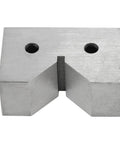 Industrial Grade Cast Iron V Block Set Two By One And Three Eighths By Seven Eighths Inch With Machined Square And Parallel For Precision 0.0001 Inch Accuracy Built Tough Heavy Duty Workholding For Milling And Drilling, front view