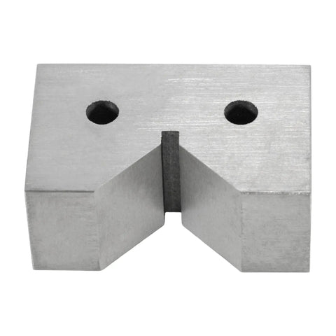 Industrial Grade Cast Iron V Block Set Two By One And Three Eighths By Seven Eighths Inch With Machined Square And Parallel For Precision 0.0001 Inch Accuracy Built Tough Heavy Duty Workholding For Milling And Drilling, front view