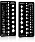 Stainless Steel Drill Bit Gauge With 29 Holes, 1/16 Inch To 1/2 Inch Size Guide In 1/64 Inch Increments, front view of 2-pack