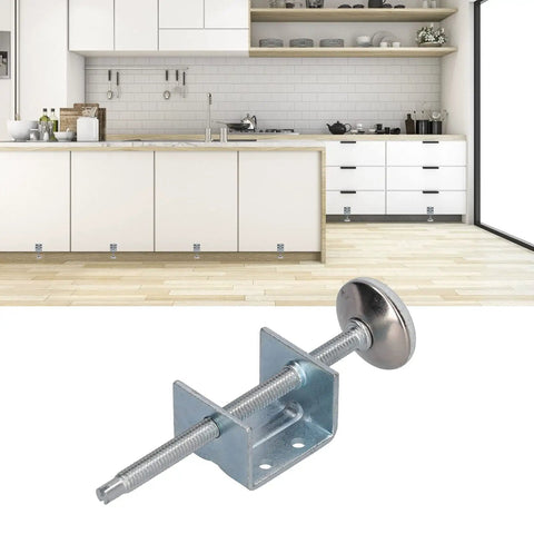 Beefed Up Furniture Leveling Feet With Adjustable Legs And Plastic Floor Caps for bed cabinet wardrobe and table, polished surface