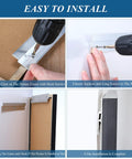 Easy installation guide for 12 Pack French Cleat Wall Mount Brackets With Z Bar Supports And Silicone Dots Heavy Duty Killer Grip Picture Hanger Kit For Headboard Mirror Whiteboard No Sweat Setup 12 Inch.