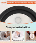RV Toilet Flush Ball Seal for Dometics 300 310 320 Series Two Pack, Leak Proof Fit Keeps Your RV Bathroom Dry, Easy Install, No More Messy Flushes, Reliable Seal for Quiet, Clean Rides. Black rubber seal marked this side up, simple install