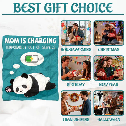 Collage of events featuring Ultra Soft Fiber Panda Throw Blanket 59x51 Inch All Season Cozy On The Go Napping Companion