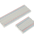 Six Color 170-Point Mini Breadboard Set With Six Boards Plus 400-Point And 830-Point Solderless Breadboards, top view