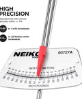 1/4-Inch-Drive Beam Torque Wrench With Dual SAE And Metric Readings for Bicycle and Automotive Use scale close-up
