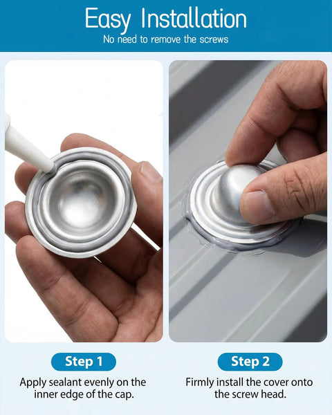 Built Right To Handle Any Home Improvement Job These Rock Solid Galvalume Metal Roof Screw Cap Covers Shut Out Rain And Block Rust In Clean Silver Including Fifty Pieces That Make Porch Repairs And Reliable Roof Maintenance A Total Breeze