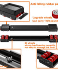 Heavy Duty Appliance Rollers Extendable from 20 to 32 Inches for Easy Move of Washing Machines Dryers Refrigerators