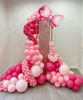 Insta Worthy Pink Mouse Balloon Garland Arch Kit, 124-Piece Set With Hot Pink, Pastel Pink, Polka Dot Balloons And An Oversized Bow