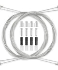 Universal Bike Brake Cable Set, 4 Pack 2M Standard Inner Wires For Mountain And Road Bikes, with Free End Caps and O Rings