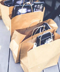 Kraft Paper Gift Bags With Handles 120 Pack Assorted Sizes Small Medium Large For Weddings Birthdays Parties And Retail