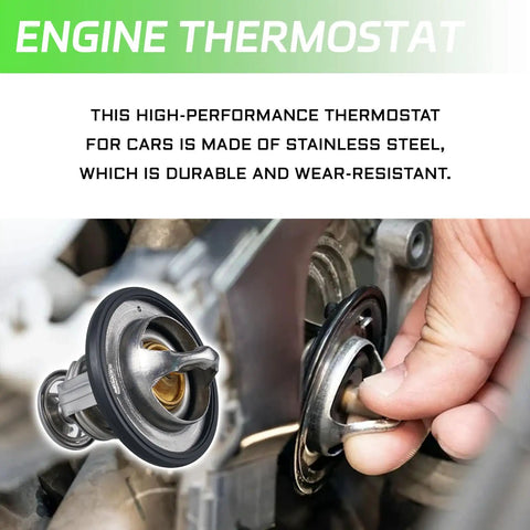 Heavy Duty Coolant Engine Thermostat With Gasket Drops Right In Your Honda Ride For Smooth Temp Control On Civic Crv Accord Odyssey Insight Fit Crz Direct Oem Swap 19301Paa306 19301Plc315 Rock Solid Hella Durable No Sweat Garage Fix - stainless steel thermostat being installed.