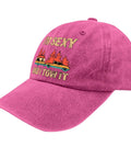 Im Sexy And I Tow It Vintage Funny Camping RV Camper Truck Hat For Men Low Profile Adjustable Cap shown in rose red