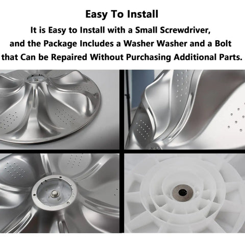 Chrome Wash Plate Pulsator Assembly For LG Kenmore Sears Top Load Washers AGZ72909702 03 06 11 13 Replacement Durable Teeth